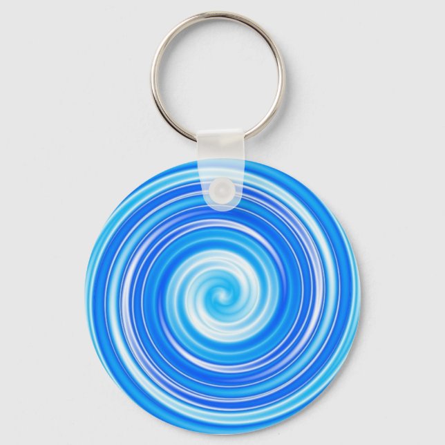 Blue Wirbel Schlüsselanhänger (Vorderseite)