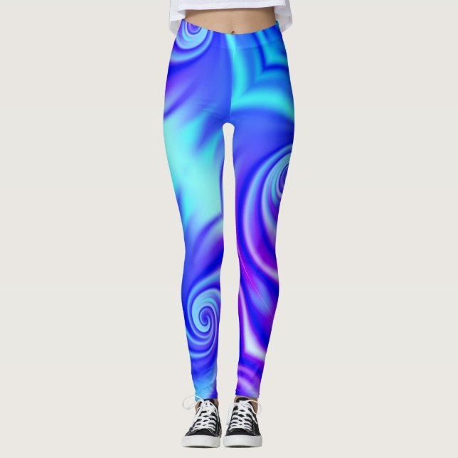 Blue-Wirtex-Leggings Leggings (Vorderseite)