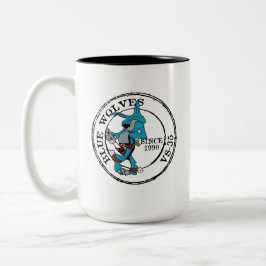 BLUE WOLVES SEIT 1990 ZWEIFARBIGE TASSE