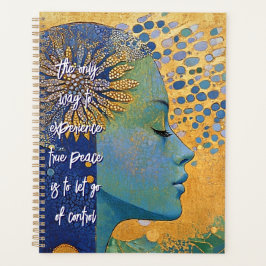 Blue Woman Let Go Of Control Planner