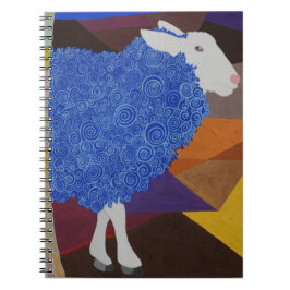 Blue Wool Sheep Notizblock