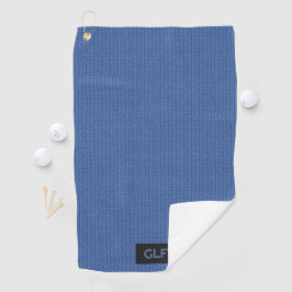 Blue Wool Strick - Benutzerdefinierte Initialen /  Golfhandtuch
