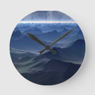 blue world coffee mug teapot pillar candle serving runde wanduhr