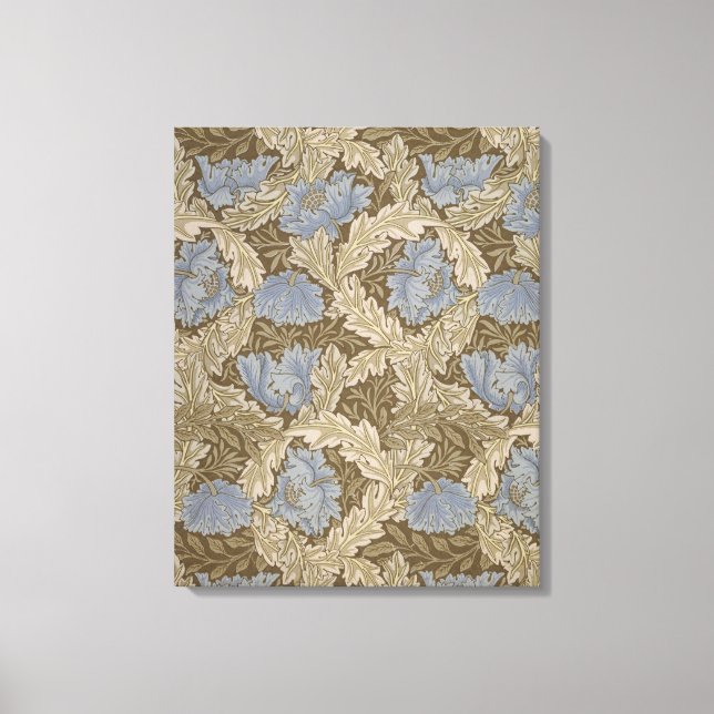 Blue Wreath Pattern (von William Morris) Leinwanddruck (Vorderseite)