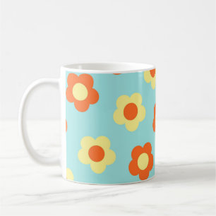 Blue Y2K Wildblume Bold Retro Spring Kitchen Kaffeetasse