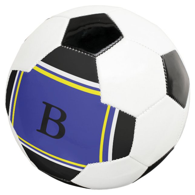 Blue Yelllow Design Fußball (Dreiviertel)