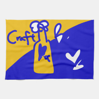 blue&yellow beer キッチンタオル geschirrtuch