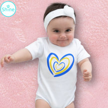 Blue Yellow Heart Liebe and Peace Ukraine Inspirie