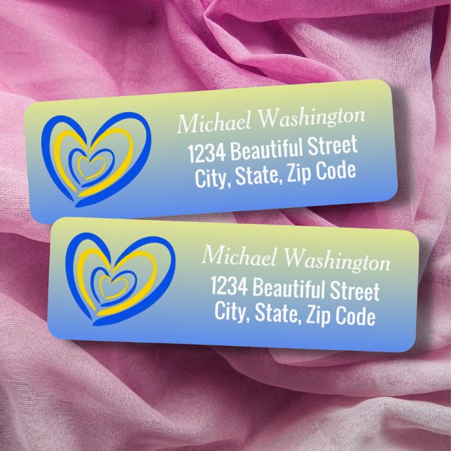 Blue Yellow Heart Peace Anti War Ukraine Inspirier (Von Creator hochgeladen)