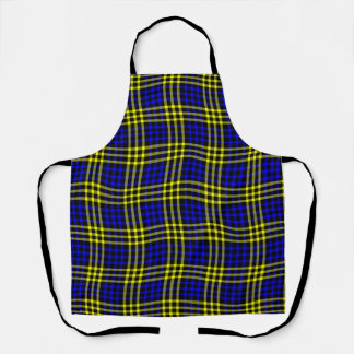 Blue Yellow Plaid Checker Seamless Pattern Schürze