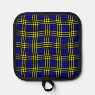 Blue Yellow Plaid Checker Seamless Pattern Topflappen