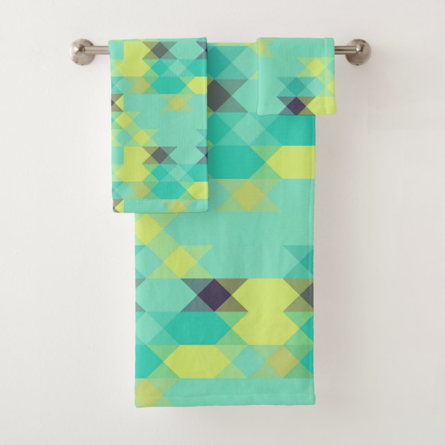 blue yellow turquoise yellow and aqua  (En situation)