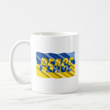Blue Yellow Ukraine Inspiriert Frieden ohne Krieg