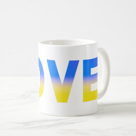 Blue Yellow Ukraine Inspiriert Frieden ohne Krieg Kaffeetasse