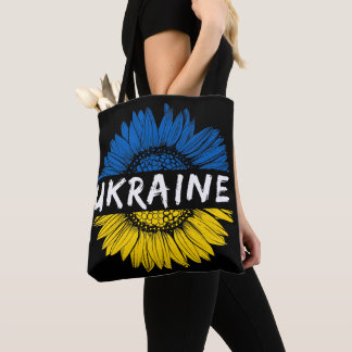 BLUE & YELLOW UKRAINE SUNFLOWER TASCHE