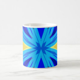 Blue Yellow Winter Weihnachten Weihnachten Weihnac Kaffeetasse