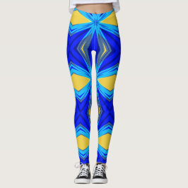 Blue Yellow Winter Weihnachten Weihnachten Weihnac Leggings