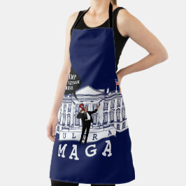 Blue YO TRUMP kommt zurück | Ultra MAGA | Whitehou Schürze