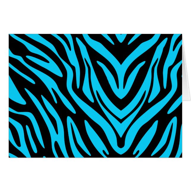 Blue Zebra Abstrakt (Vorderseite (Horizontal))