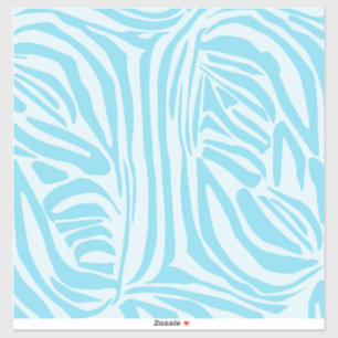 Blue Zebra Pattern Aufkleber
