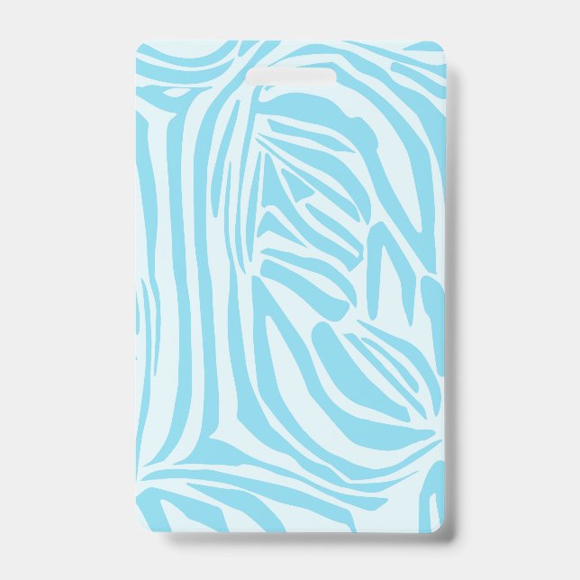Blue Zebra Pattern Ausweis (Vorderseite)
