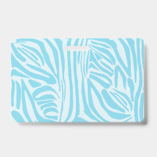 Blue Zebra Pattern Ausweis