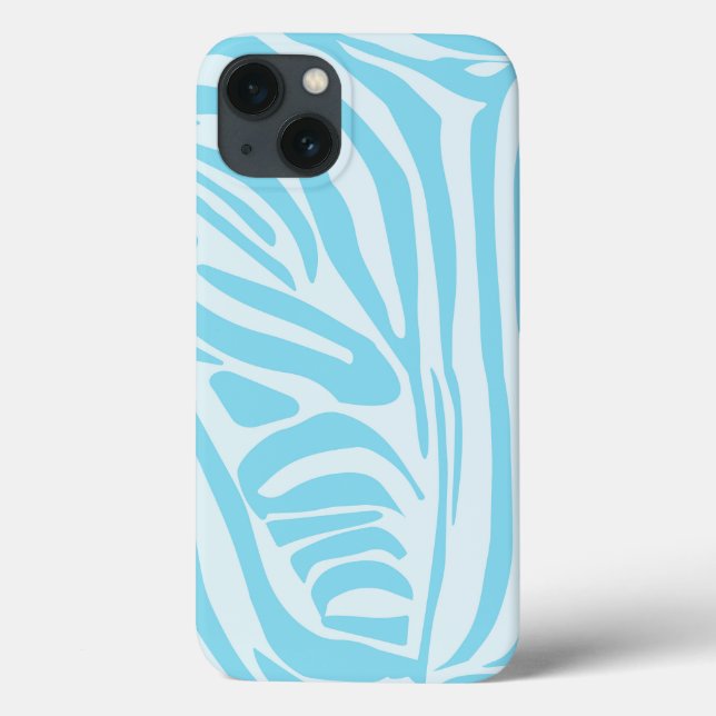 Blue Zebra Pattern Case-Mate iPhone Hülle (Rückseite)