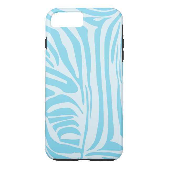 Blue Zebra Pattern Case-Mate iPhone Hülle (Rückseite)