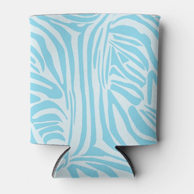 Blue Zebra Pattern Dosenkühler (Vorderseite)
