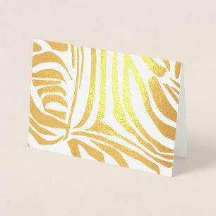 Blue Zebra Pattern Folienkarte