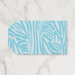 Blue Zebra Pattern Geschenkanhänger