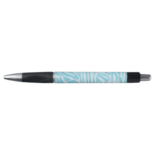 Blue Zebra Pattern Kugelschreiber (Vorderseite)