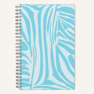 Blue Zebra Pattern Notizbuch
