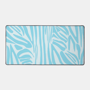 Blue Zebra Pattern Schreibtischunterlage