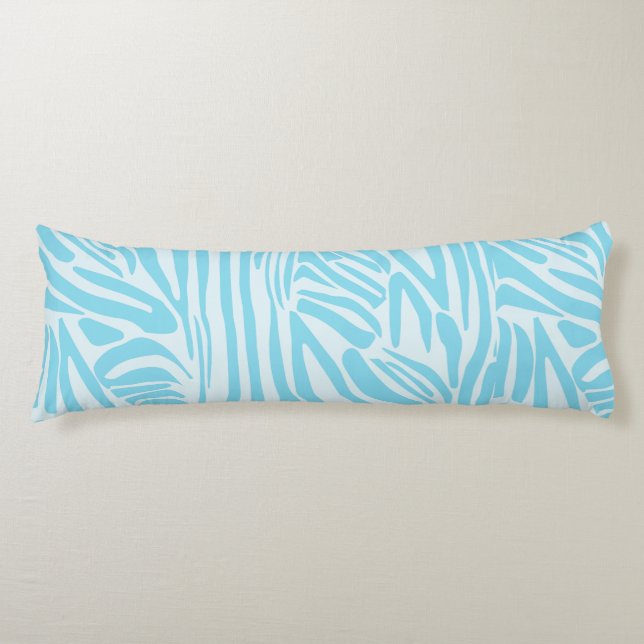 Blue Zebra Pattern Seitenschläferkissen (Vorderseite)