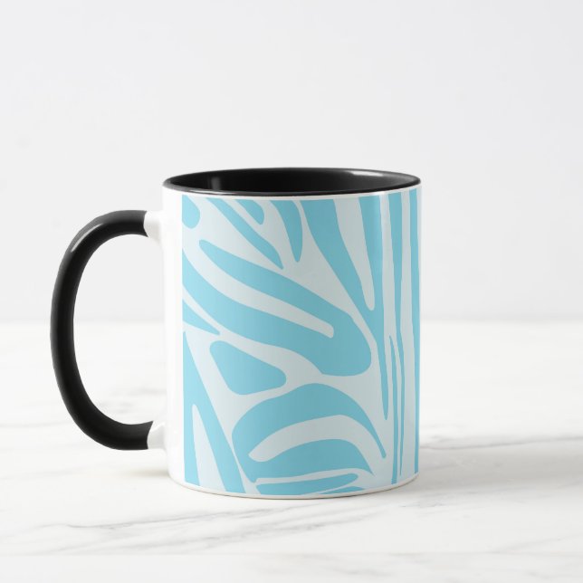 Blue Zebra Pattern Tasse (Links)