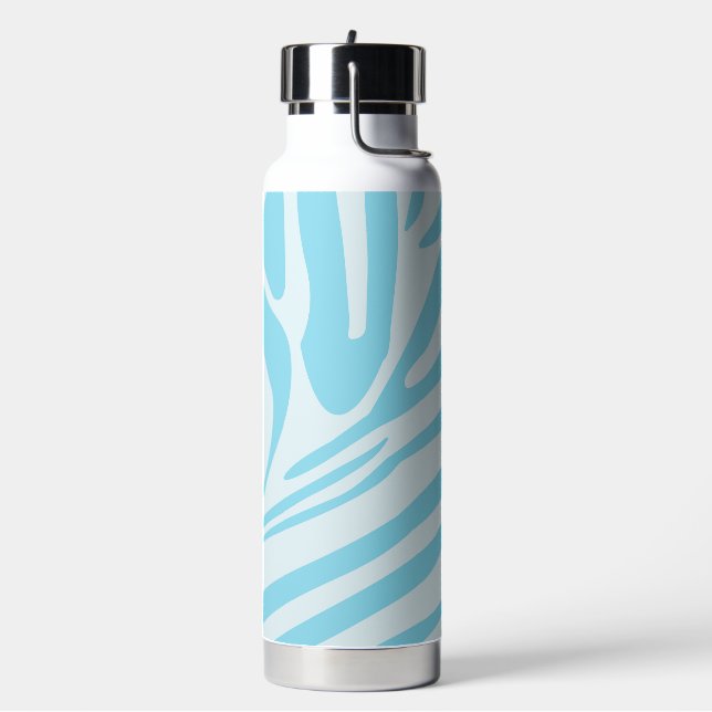 Blue Zebra Pattern Trinkflasche (Links)