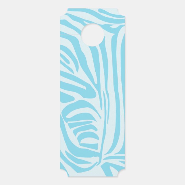 Blue Zebra Pattern Türanhänger (Vorderseite)