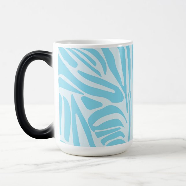 Blue Zebra Pattern Verwandlungstasse (Links)