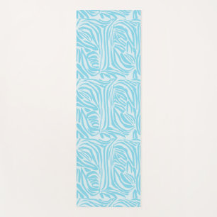 Blue Zebra Pattern Yogamatte