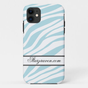 Blue Zebra Print personalisiert iPhone 5 Fall title_seo2