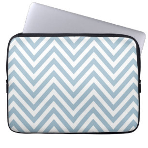 Blue Zickzack Laptop Sleeve