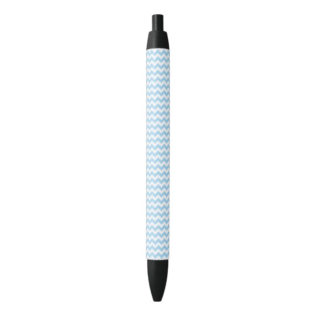 Blue Zigzag, Blue Zickzack, geometrisches Muster Kugelschreiber (Vorderseite Vertikal)