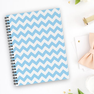 Blue Zigzag, Blue Zickzack, geometrisches Muster Planer