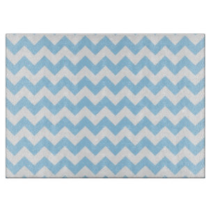 Blue Zigzag, Blue Zickzack, geometrisches Muster Schneidebrett