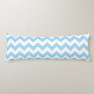 Blue Zigzag, Blue Zickzack, geometrisches Muster Seitenschläferkissen