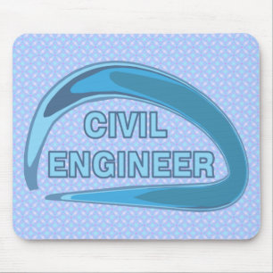 Blue Zivil Engineer Mousepad