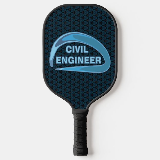 Blue Zivil Engineer Pickleball Schläger (Vorderseite)