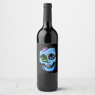 Blue Zombie Weinetikett