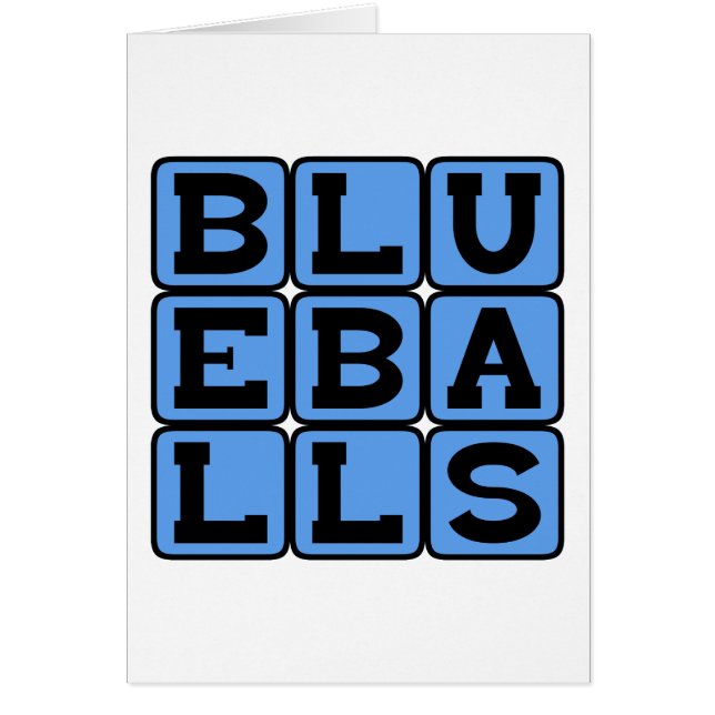 Blueballs, blaue Balls (Vorne)